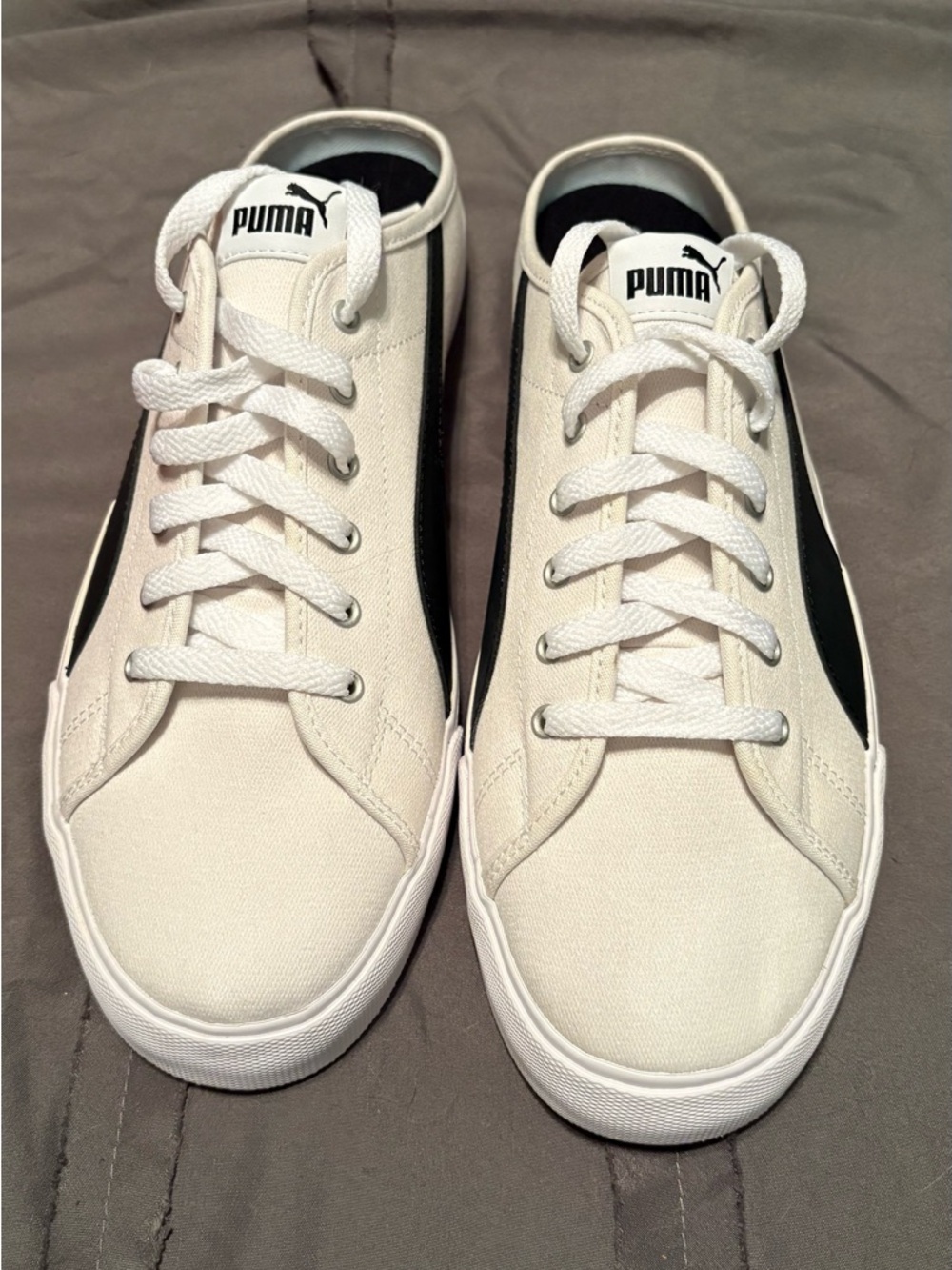 Puma Bari Mule in White and Black - Picture 5 of 7